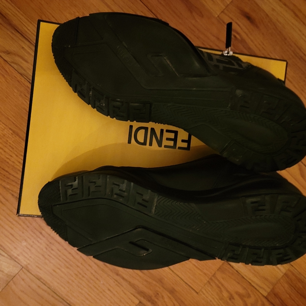 Authentic Black Fendi Sneakers Size 13
